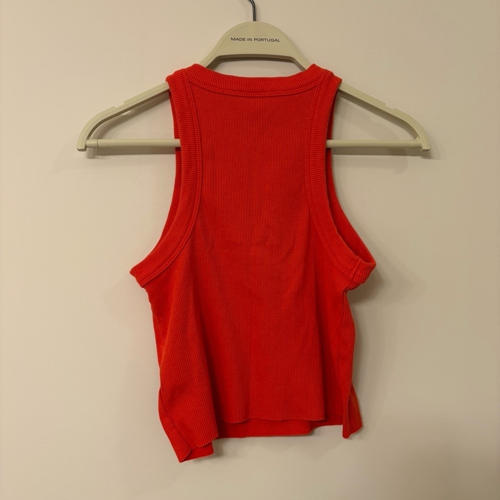 Red Orange Arizona Jean Co Women’s Halter Tank Top Size small - Picture 3 of 3